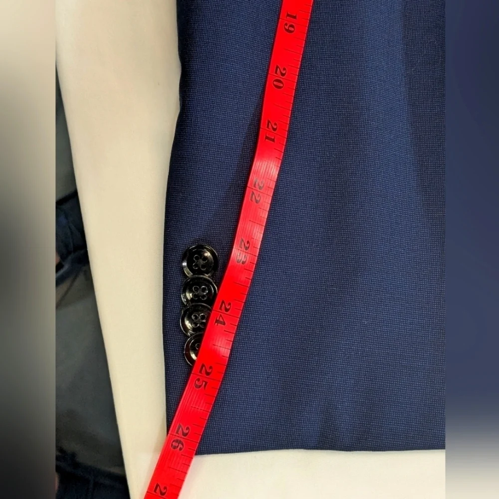 New Ted Baker London Jay CT Men's Navy Blazer Made in Italy 100% Wool Size 42L